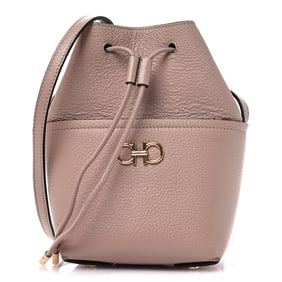 Salvatore Ferragamo Grained Calfskin Mini Gancino