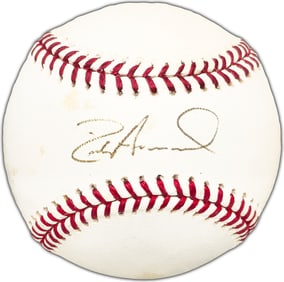 rich amaral autographed official MLB baseball
