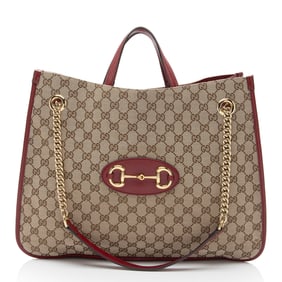 Gucci GG Canvas Horsebit 1955 Chain