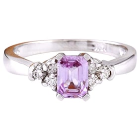 1.00 Carat Natural Sapphire 14K Solid