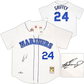 MARINERS KEN GRIFFEY JR AUTOGRAPHED WHITE