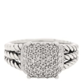 David Yurman Sterling Silver Diamond 10mm
