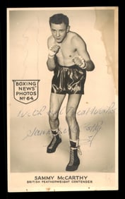 sammy mccarthy authentic autographed signed 4x5