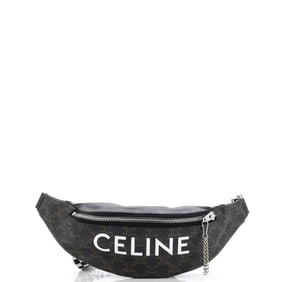 Celine Logo Belt Bag Triomphe Coated