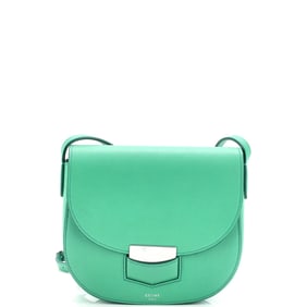 Celine Trotteur Crossbody Bag Grainy Leather
