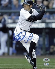 ichiro suzuki signed 8x10 photo PSA/DNA