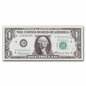 1963-A (D-Cleveland) $1.00 FRN CU (Fr#1901-D)