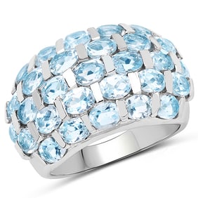 5.51 CT Genuine Blue Topaz 14K