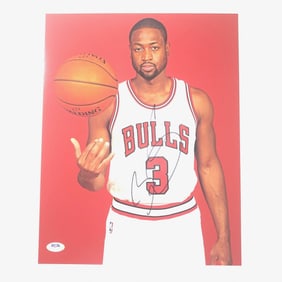 Dwyane Wade signed 11x14 photo PSA/DNA