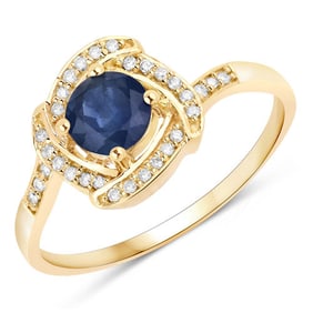0.73 CT Genuine Blue Sapphire and