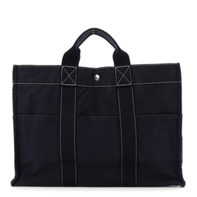 Hermes Toile Fourre Tout MM Navy