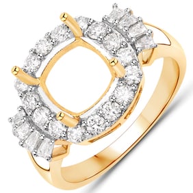 0.73 CT Genuine White Diamond 14K