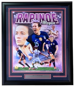 megan rapinoe signed framed 16x20 usa