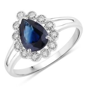 1.46 CT Genuine Blue Sapphire and