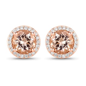 1.60 CT Genuine Morganite and White