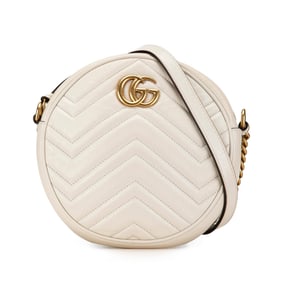 Gucci Mini GG Marmont Round Leather