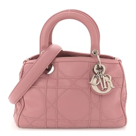 Christian Dior Lambskin Cannage Granville Polochon