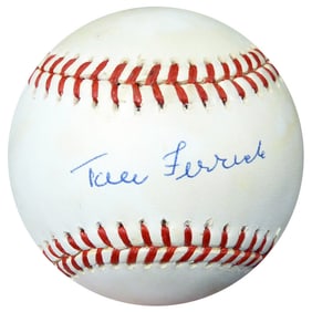 Tom Ferrick Autographed Official AL Baseball
