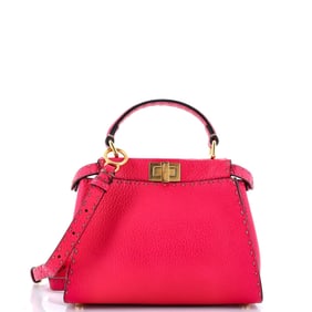 Fendi Selleria Peekaboo Bag Leather Mini