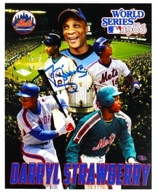 darryl strawberry new york mets signed