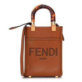 Fendi Vitello King Plexiglass Logo Embossed