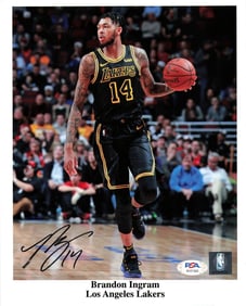 brandon ingram signed 8x10 photo PSA/DNA