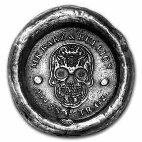 1 oz Hand Poured Silver Round