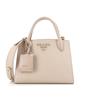 Prada Monochrome Tote Saffiano with City