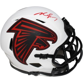 michael vick signed atlanta falcons lunar