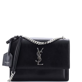 Saint Laurent Sunset Crossbody Bag Leather