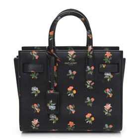 Saint Laurent Calfskin Prairie Printed Nano