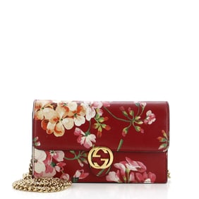 Gucci Icon Wallet on Chain Blooms