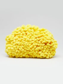 Bottega Veneta Yellow Chenille Teen Pouch