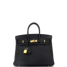 Hermes Birkin Handbag Noir Togo with