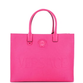 Versace La Medusa Tote Embossed Canvas