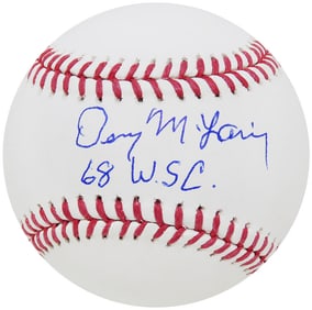 denny mclain signed official MLB baseball