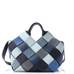 Loewe Woven Basket Bag Leather Small