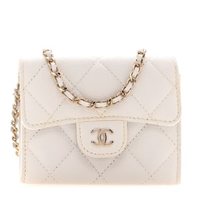 Chanel Caviar Quilted Flap Card Holder