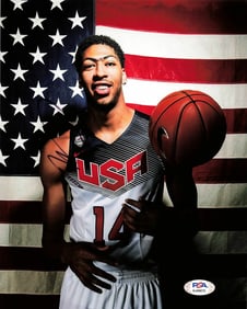 Anthony Davis signed 8x10 photo PSA/DNA