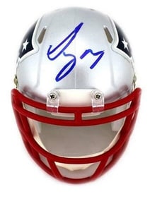 Sony Michel signed Patriots Mini Helmet