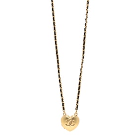 Chanel Lambskin CC Heart Mirror Locket