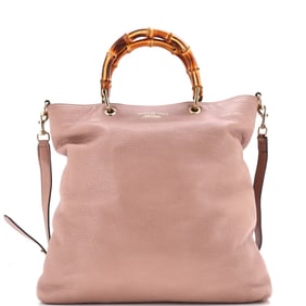 Gucci Bamboo Shopper Tote Leather Tall