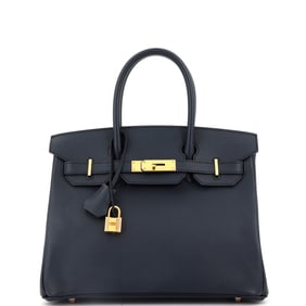 Hermes Birkin Handbag Bleu Indigo Epsom