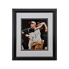 sergio garcia autographed signed 8x10 framed