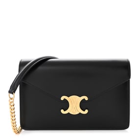 Celine Shiny Calfskin Triomphe Margo Wallet