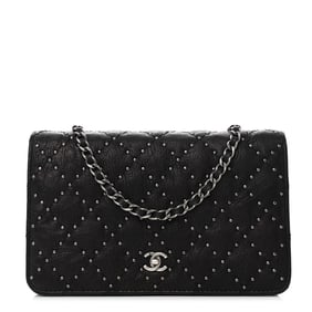 Chanel Crumpled Lambskin Studded Paris Dallas