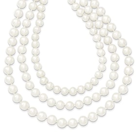 14k Gold 8-9 mm Freshwater Cultured