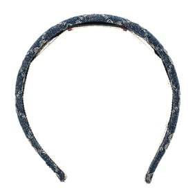 Gucci Denim Monogram Headband