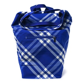 Burberry Nylon Nova Check Roll Backpack