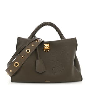 Mulberry Heavy Grain Iris Tote Olive